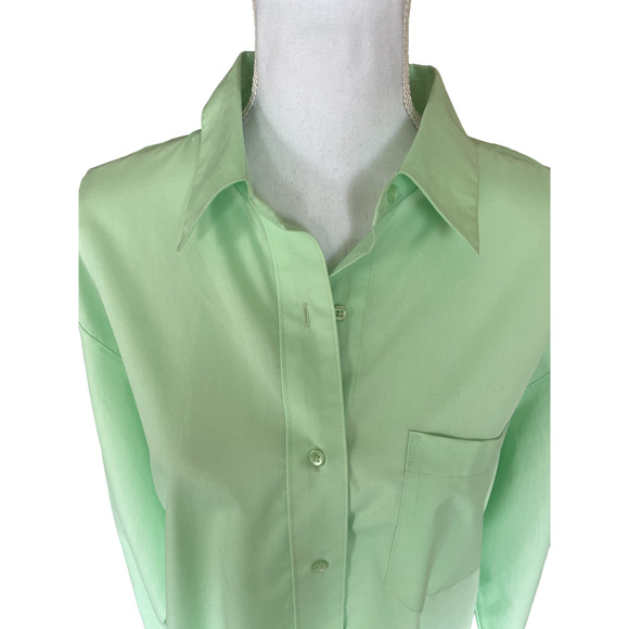 Foxcroft Light Green Button Down Shirt - Picture 5 of 12